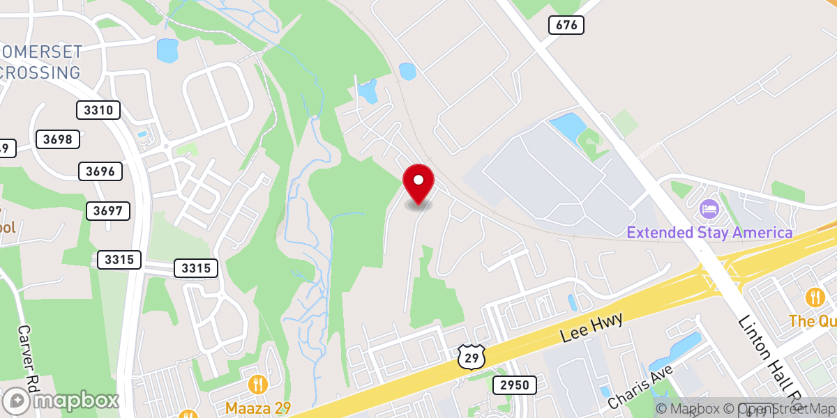 Map showing location of Hillwood Camping Park