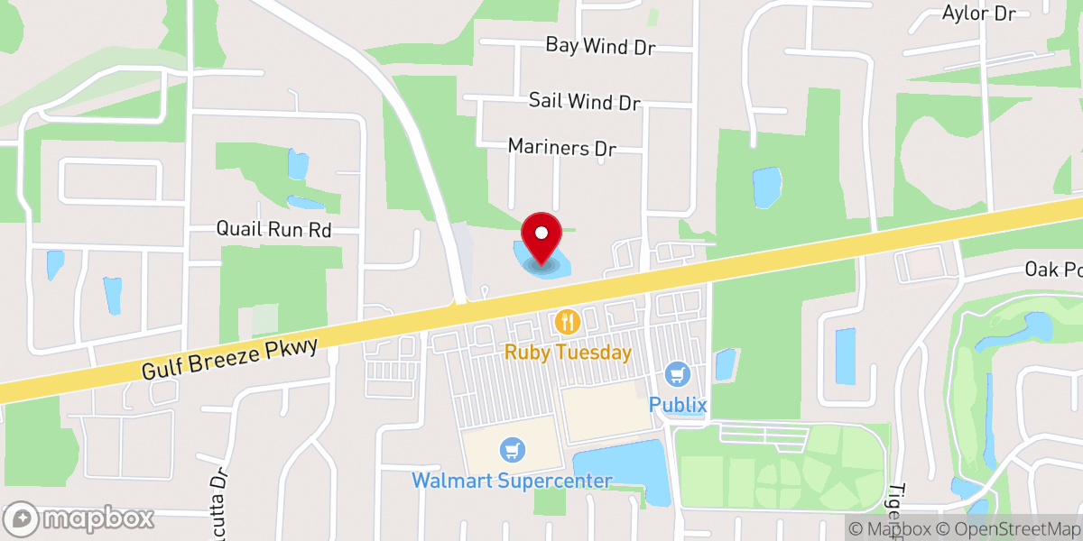 Map showing location of Momentum Church - Gulf Breeze