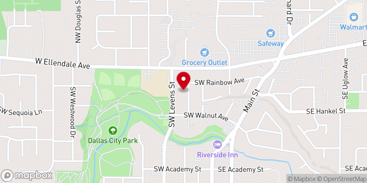 Map showing location of Living Water Fellowship