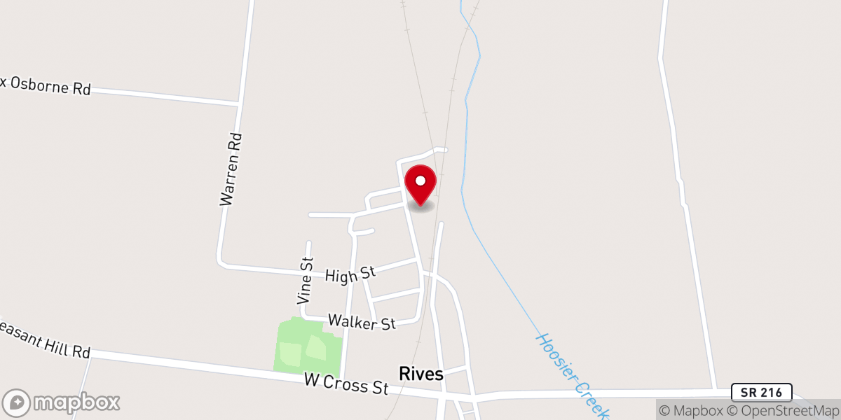 Map showing location of Jacksons Lawn Services