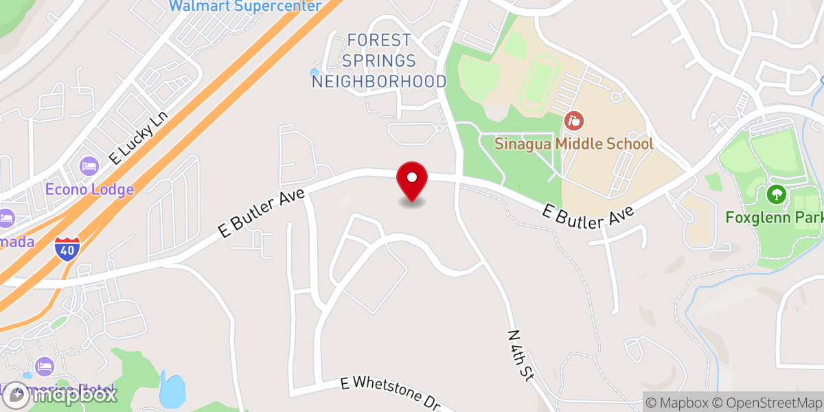 Map showing location of Flagstaff Arizona Temple
