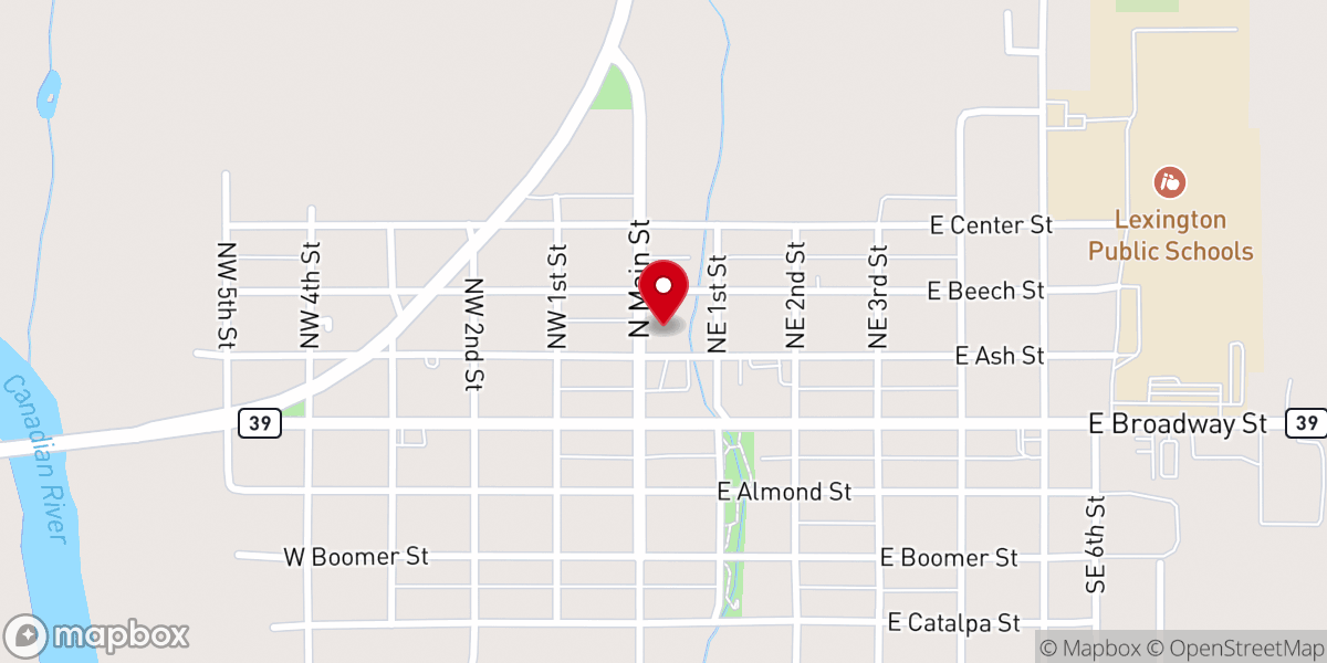 Map showing location of Friendly Mission Pentecostal Church of God