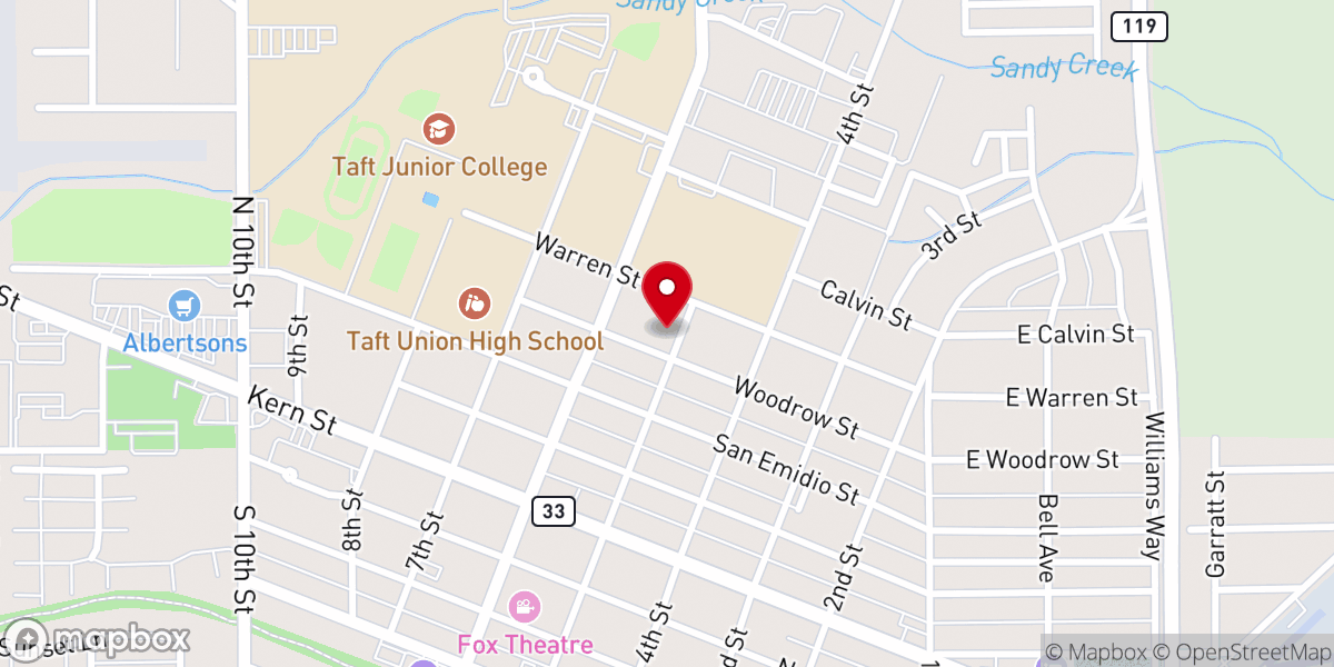 Map showing location of St Andrew's Episcopal Church