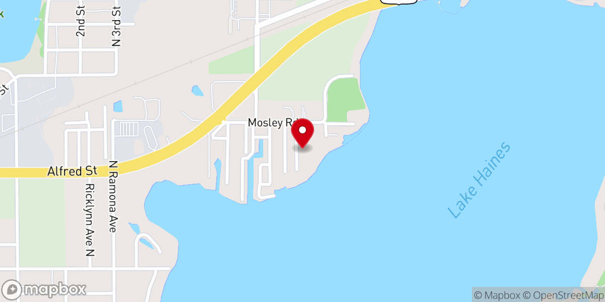 Map showing location of Thrive Church