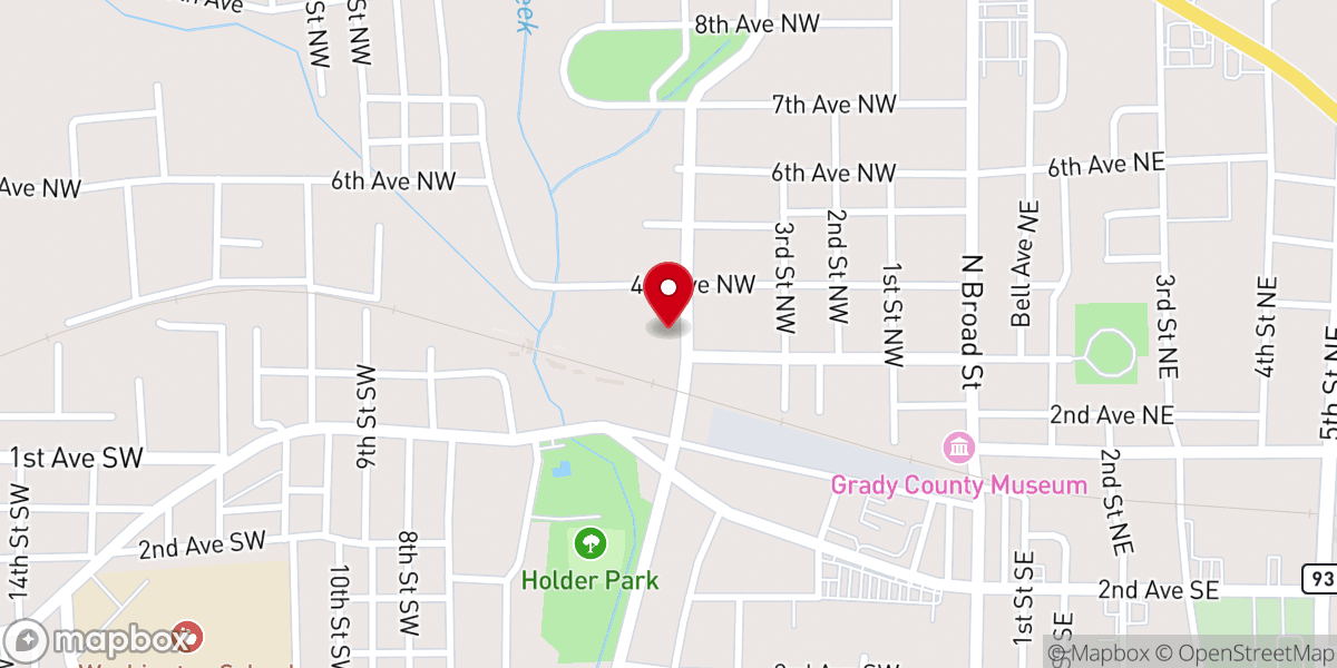 Map showing location of First Born Church