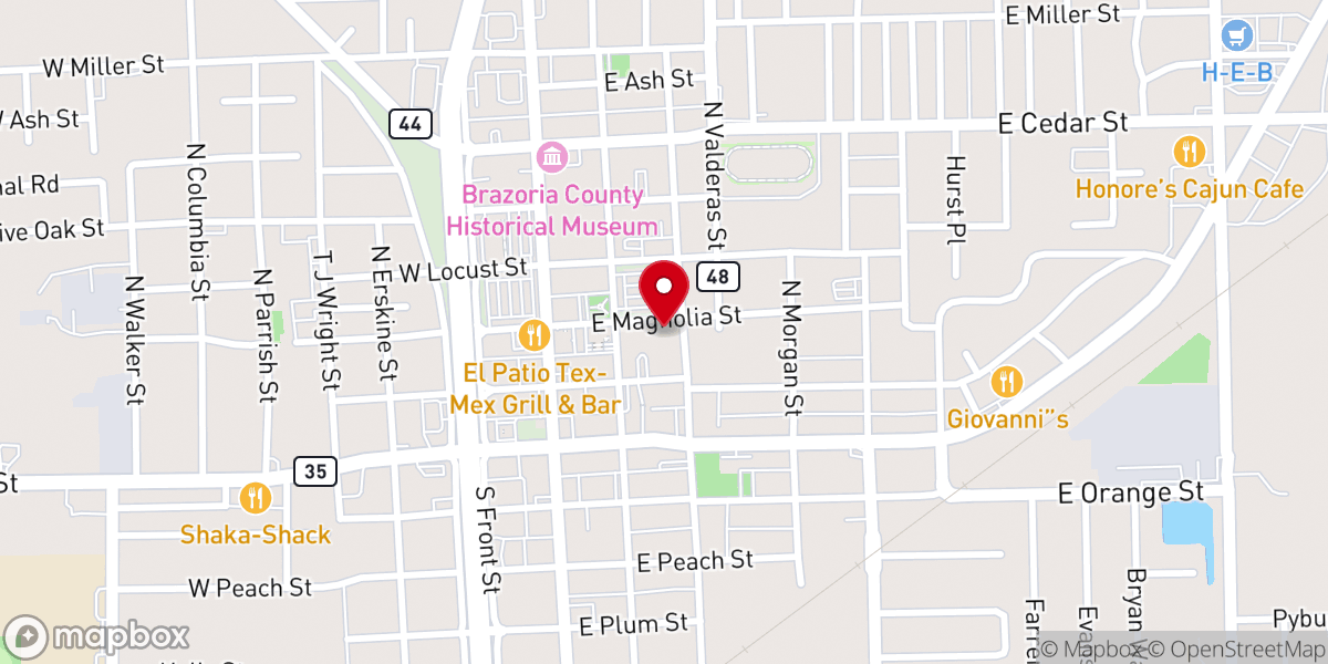 Map showing location of Bridge Community Church