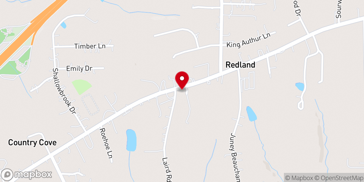 Map showing location of Redland Church of Christ