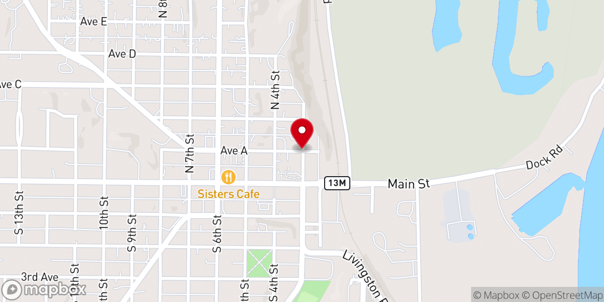 Map showing location of St Lukes Episcopal Church