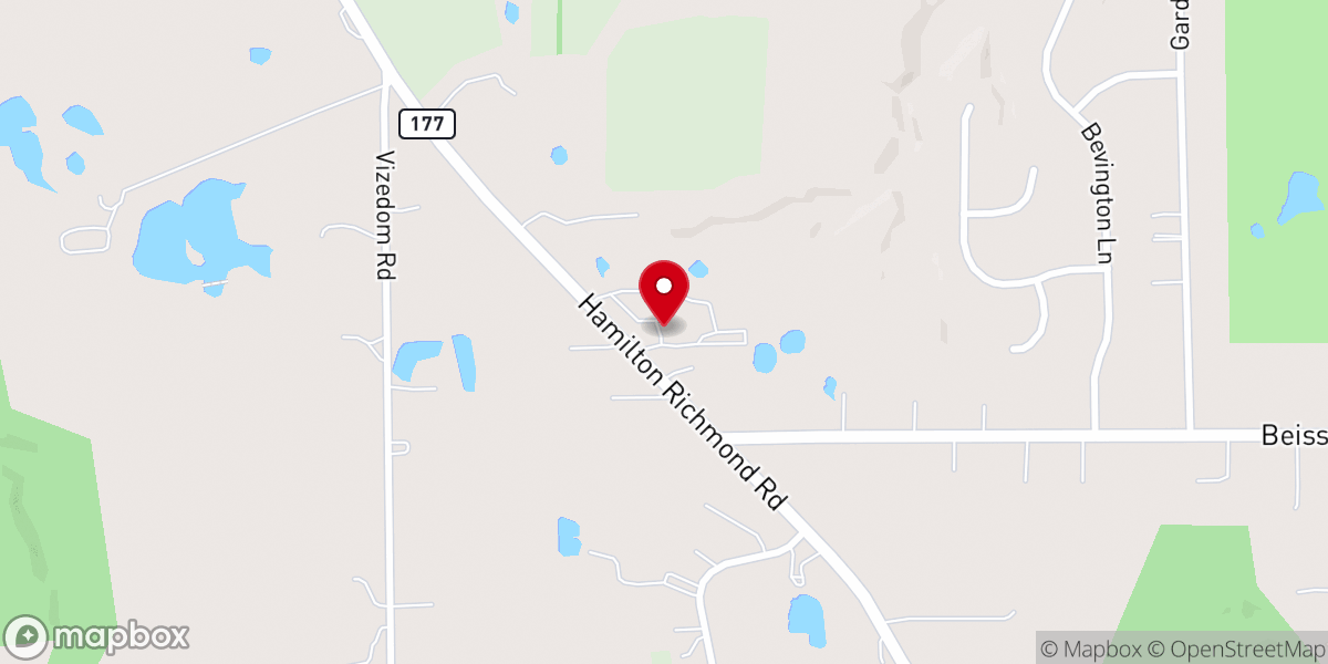 Map showing location of Immanuel Lutheran North Campus