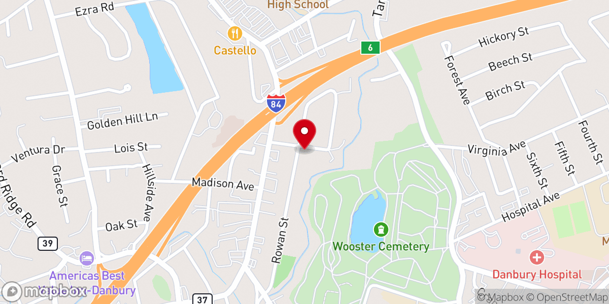 Map showing location of The Mount Pleasant A.M.E. Zion Church