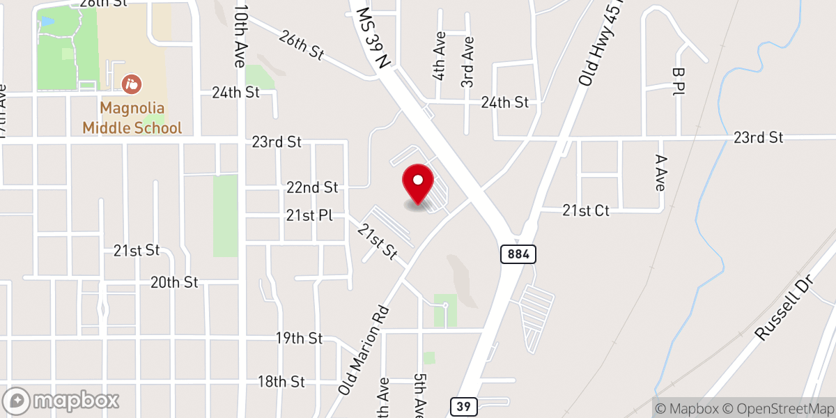 Map showing location of Love Overflow Ministries