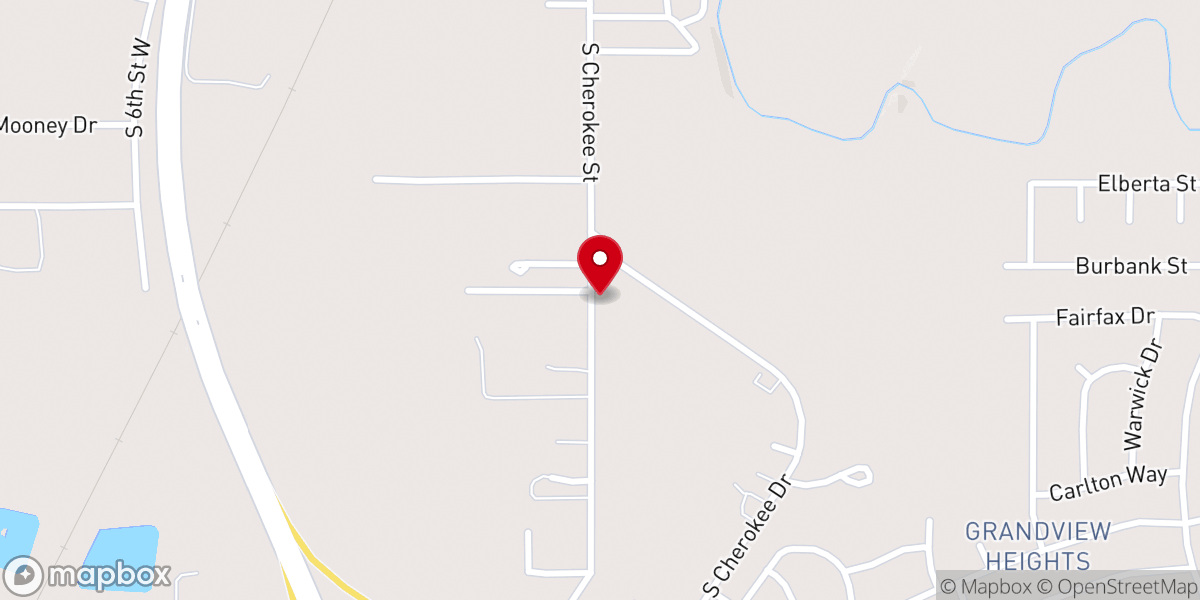 Map showing location of Sanctuary Apostolic Church