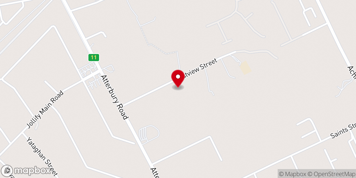 Map showing location of Eastview Methodist Church