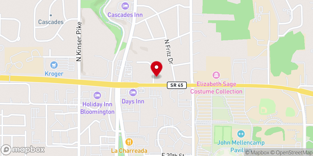 Map showing location of Bloomington Seventh-day Adventist Church