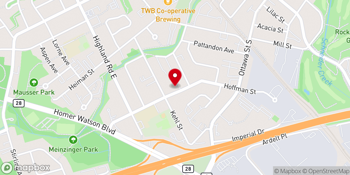 Map showing location of Immanuel Pentecostal Church