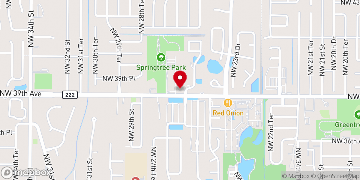 Map showing location of North Central Florida Baptist Association