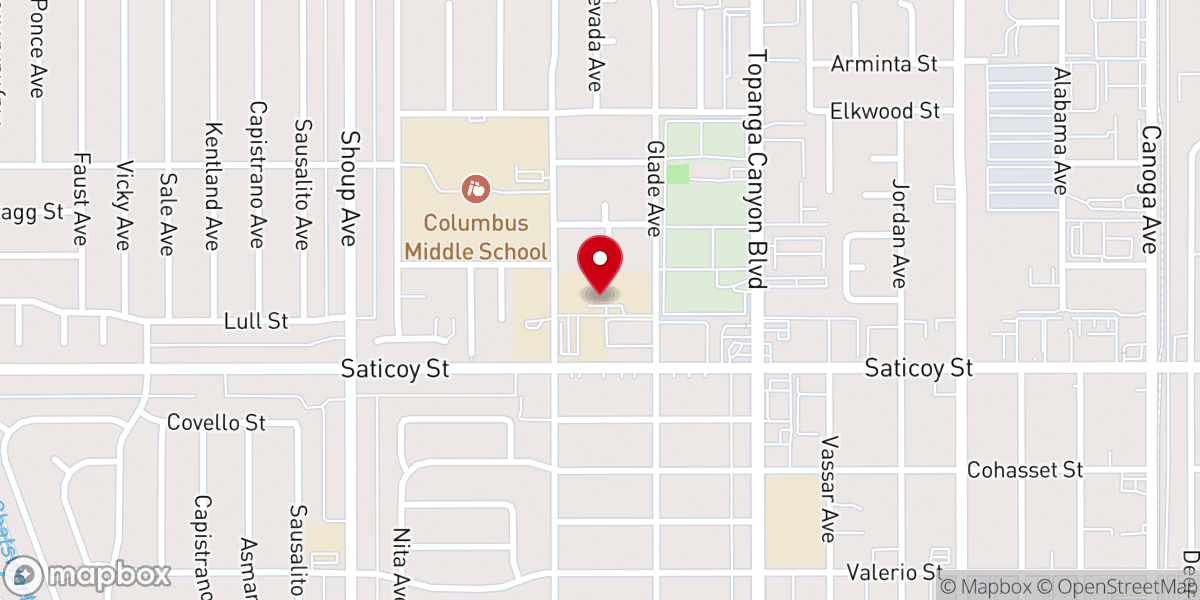 Map showing location of Faith Baptist Schools