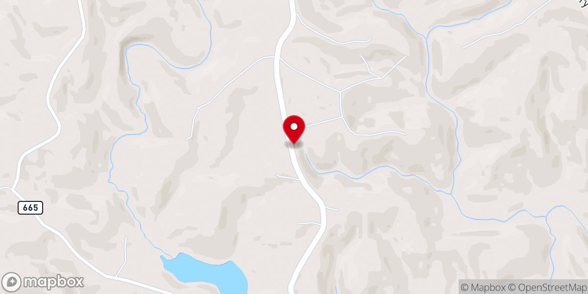 Map showing location of Gospel Baptist Church