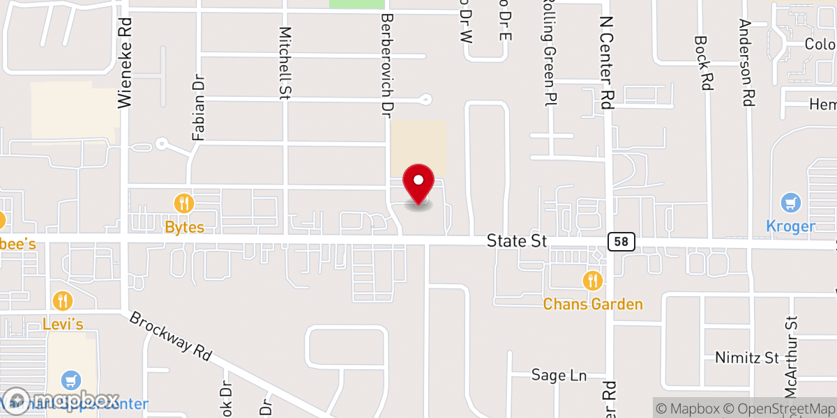 Map showing location of St Thomas Aquinas Catholic Parish Church
