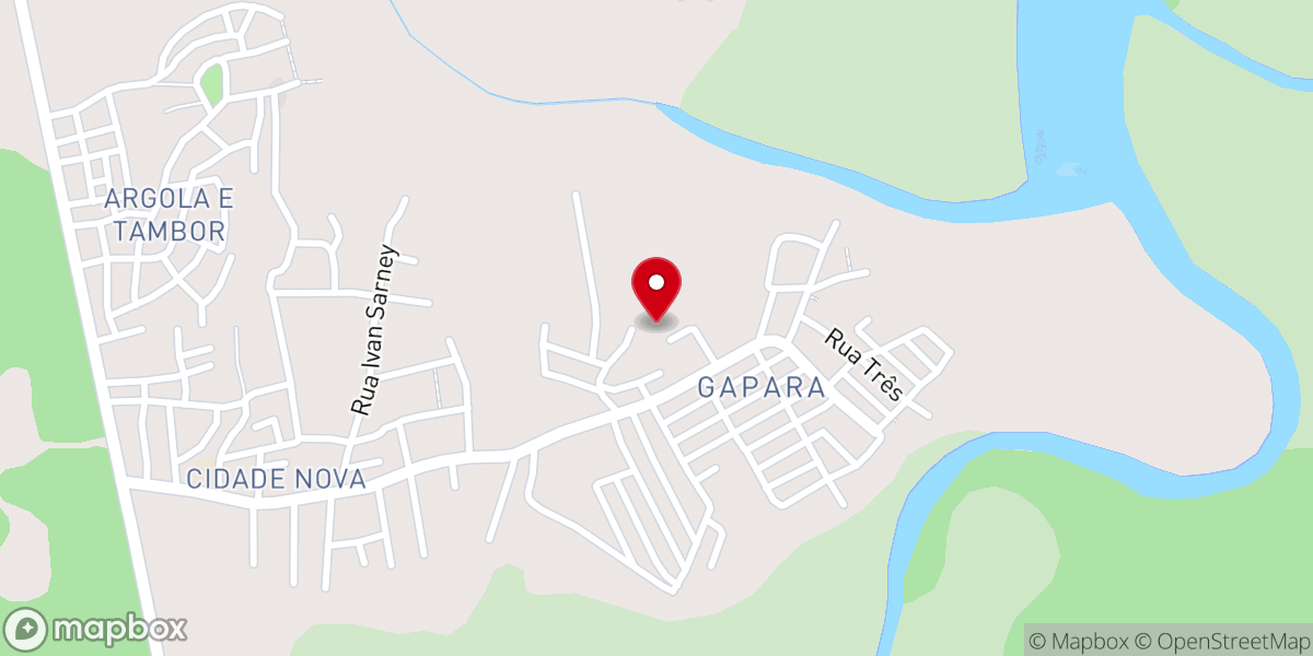 Map showing location of Igreja Pentecostal Deus é Amor Gapara