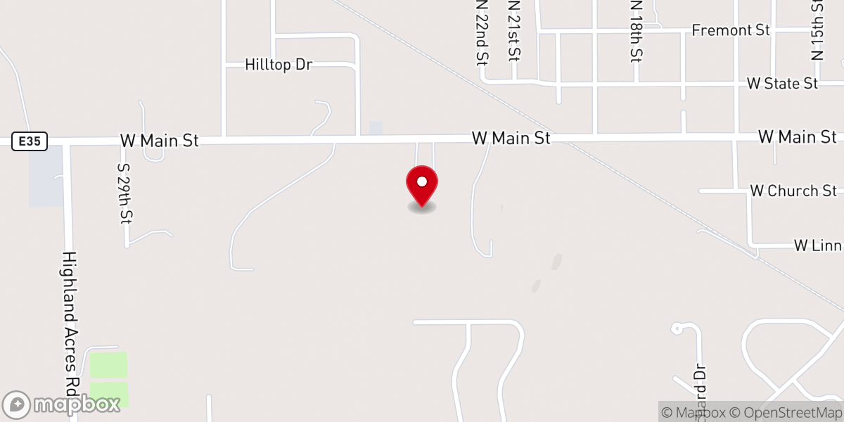 Map showing location of Appleberry Farm