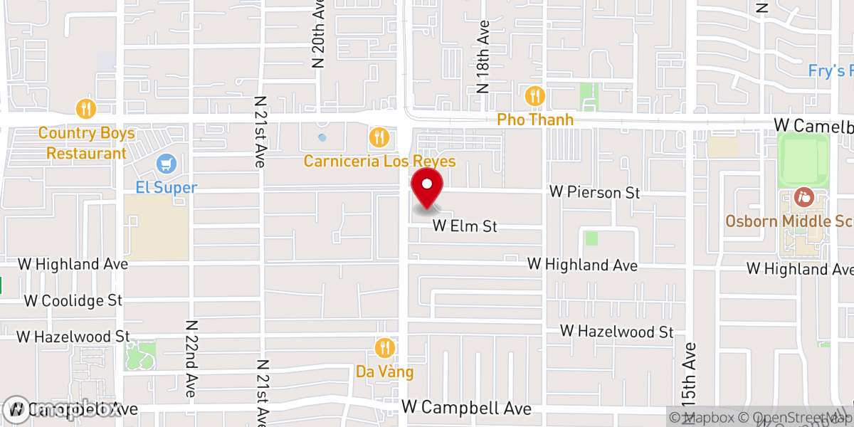 Map showing location of Westminster Presbyterian Church