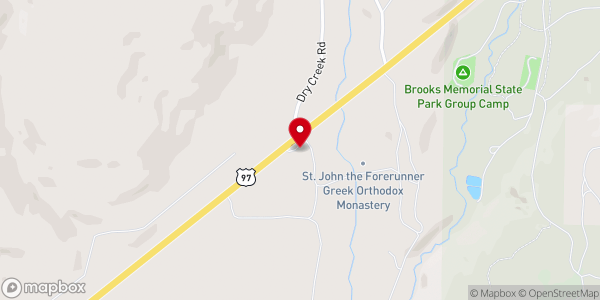 Map showing location of St John's Monastery & Bakery