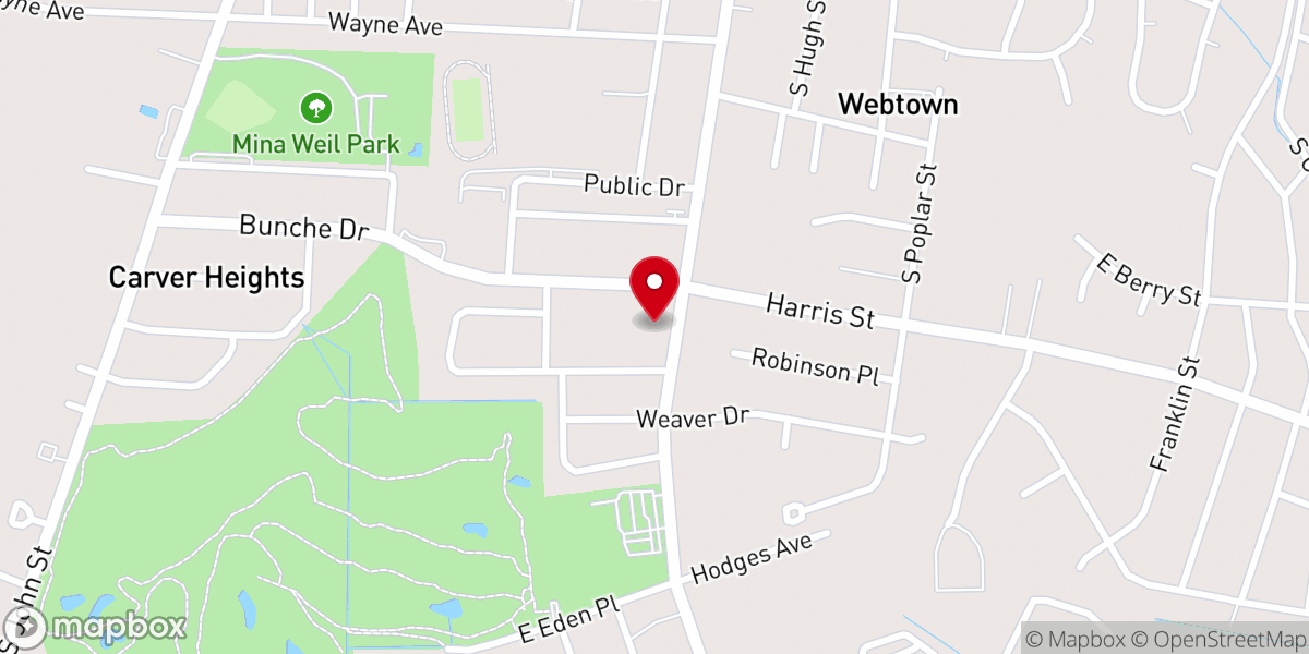 Map showing location of New St John Ame Church
