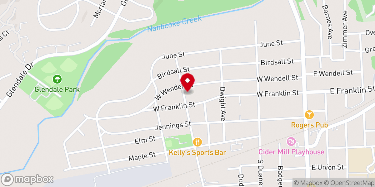 Map showing location of St. Nicholas Orthodox Church