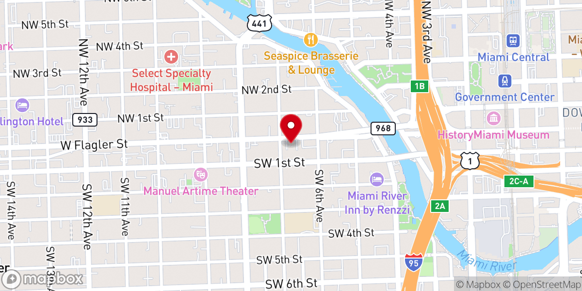 Map showing location of Soldiers of the Cross Evangelical Church