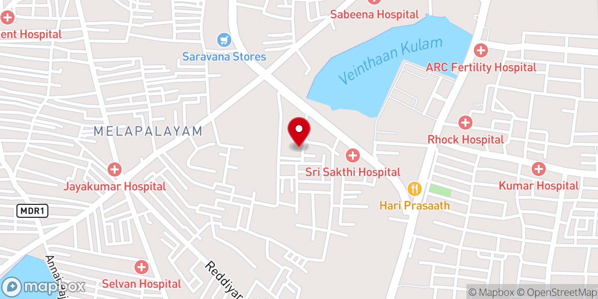 Map showing location of CSI St. Peter's Church