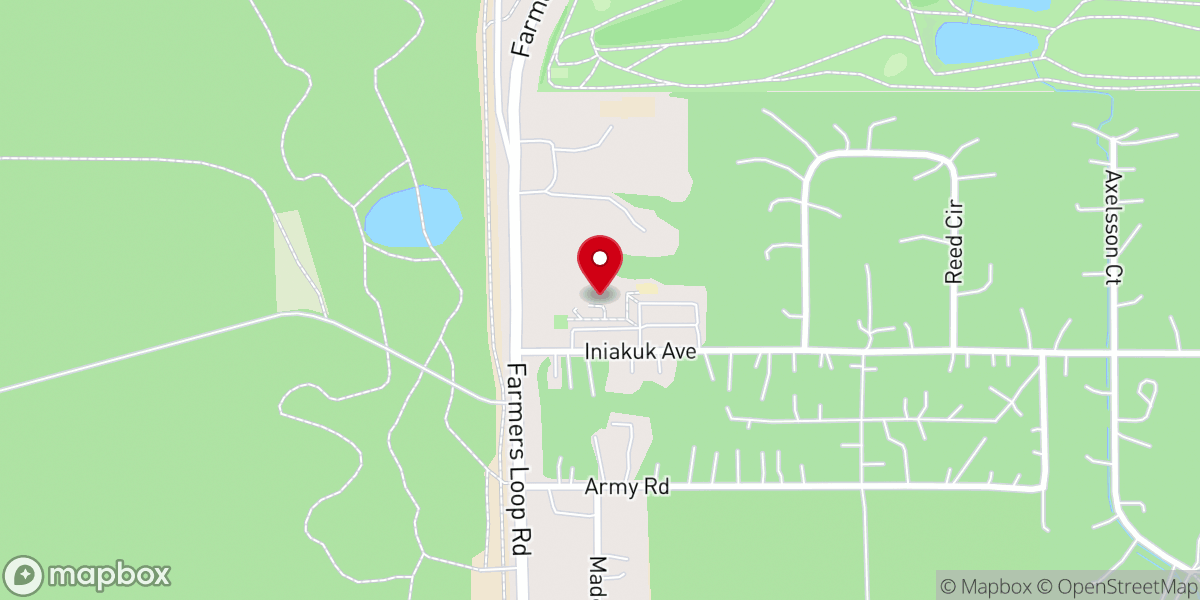 Map showing location of Christ Lutheran Church