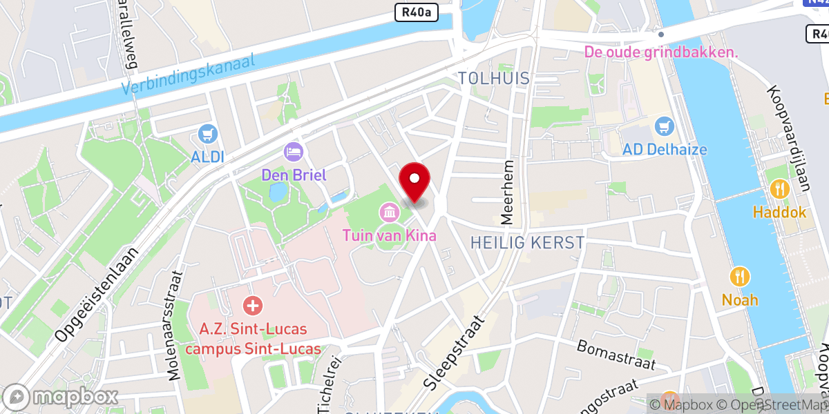 Map showing location of D Oude Kapel Centrum voor Dans en Bewegingscultuur VZW