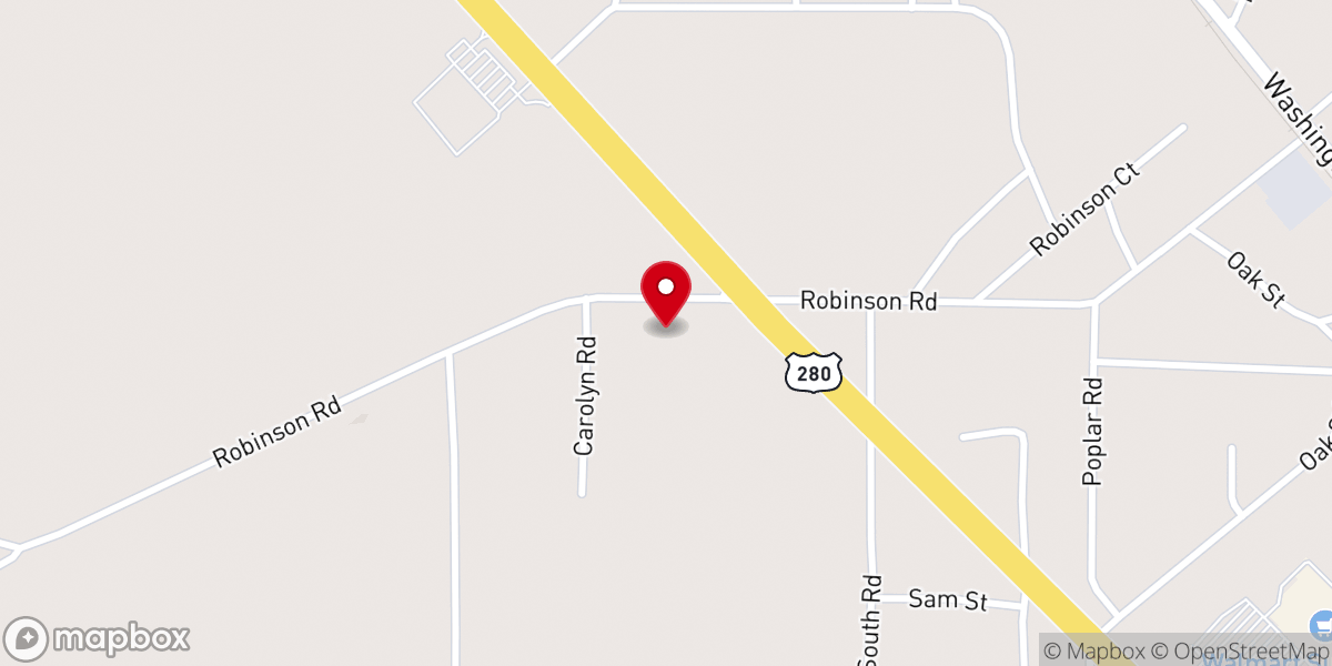 Map showing location of Unity Missionary Bapt Church
