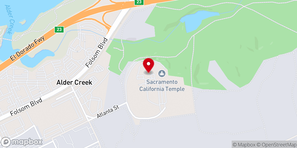 Map showing location of The Church of Jesus Christ of Latter-day Saints