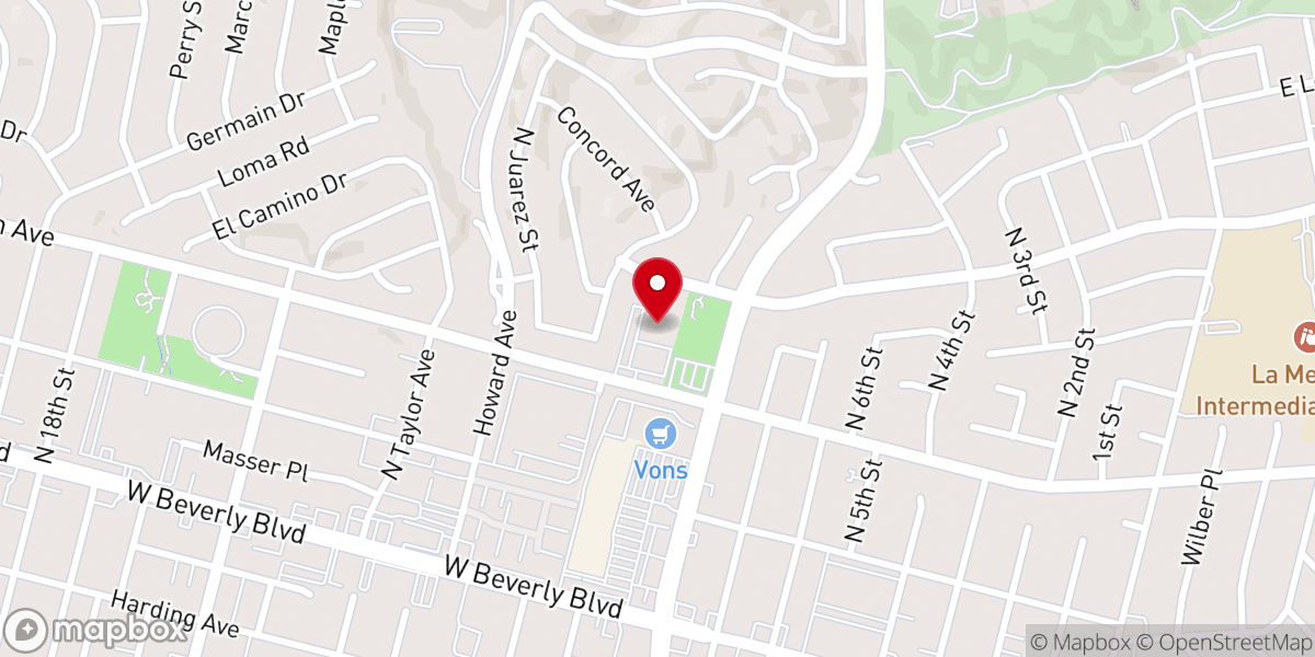 Map showing location of Holy Cross Armenian Apostolic Cathedral
