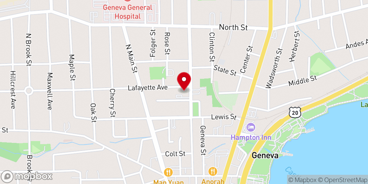 Map showing location of St Michael's Orthodox Church