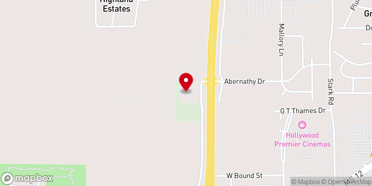 Map showing location of Pinelake Church Starkville Campus