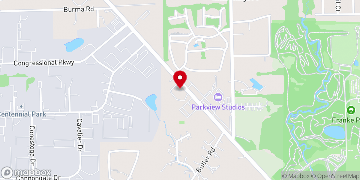 Map showing location of St Matthew's Lutheran Church