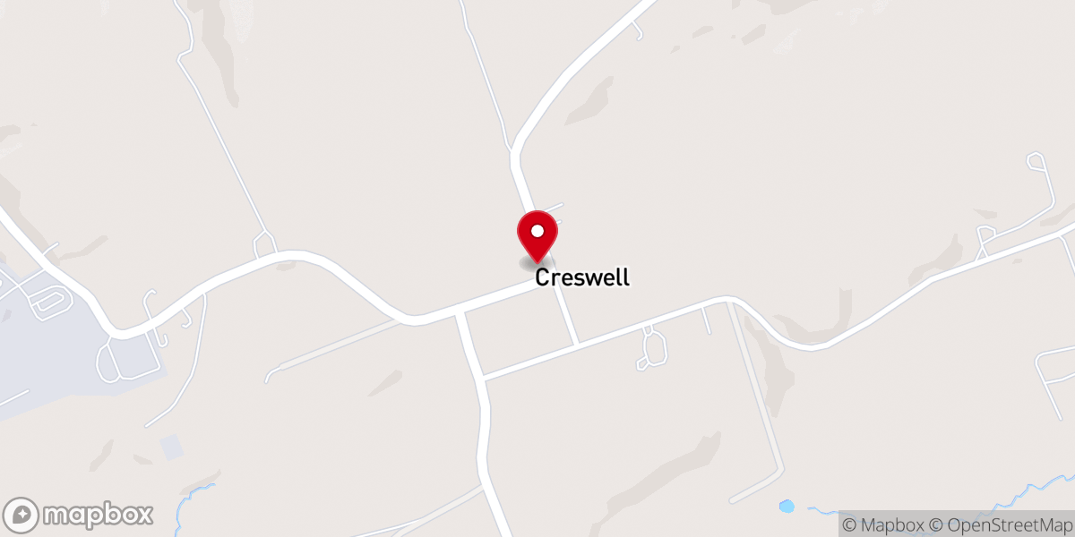 Map showing location of Bethany Evangelical Congregational Church of Creswell