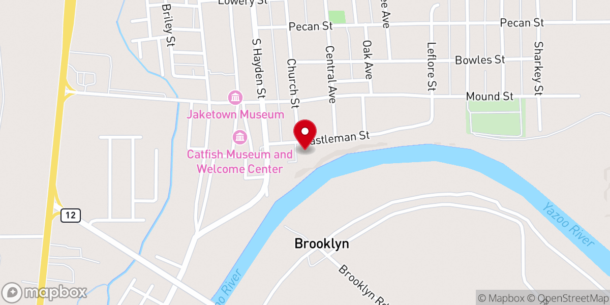 Map showing location of First United Methodist Church