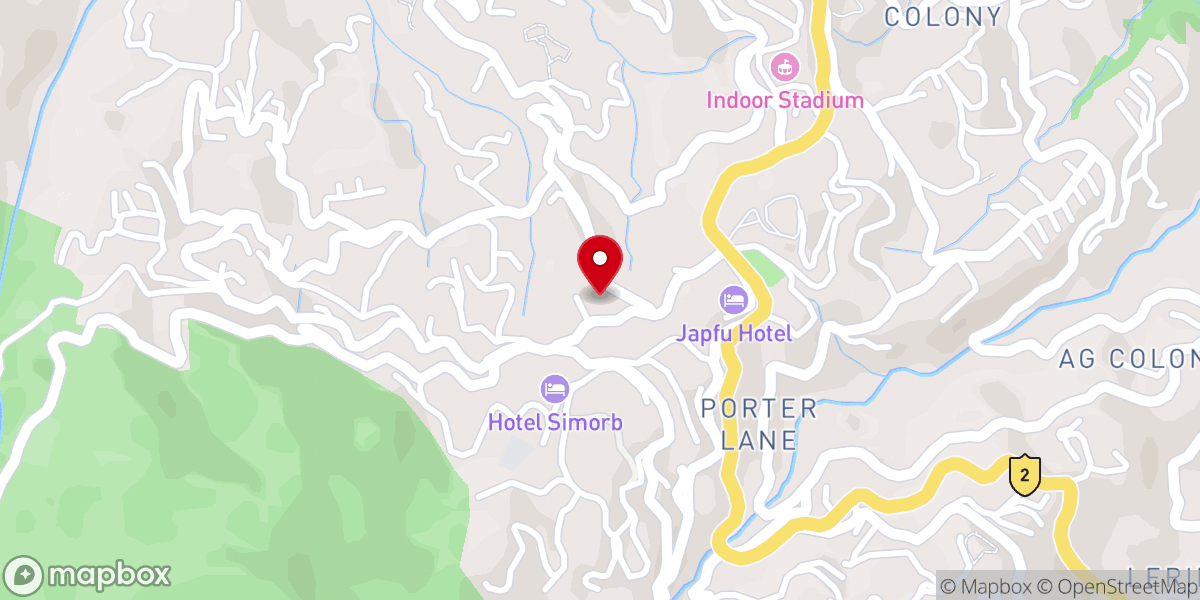 Map showing location of United Pentecostal Church International, Kohima