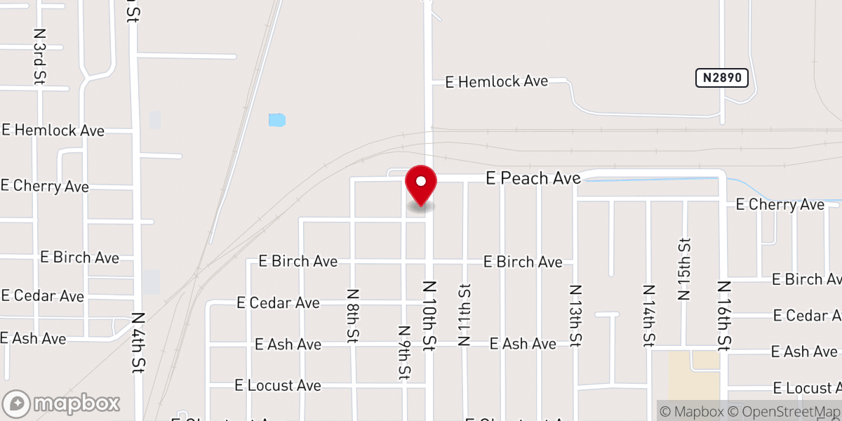 Map showing location of House of Prayer