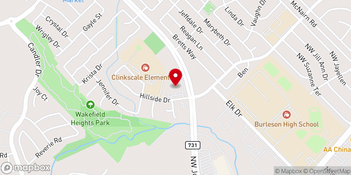 Map showing location of Victory Family Church
