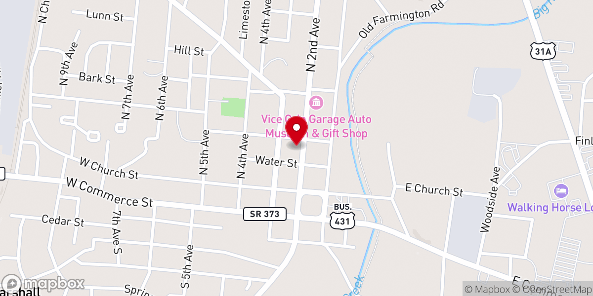 Map showing location of New Beginnings Christian Church