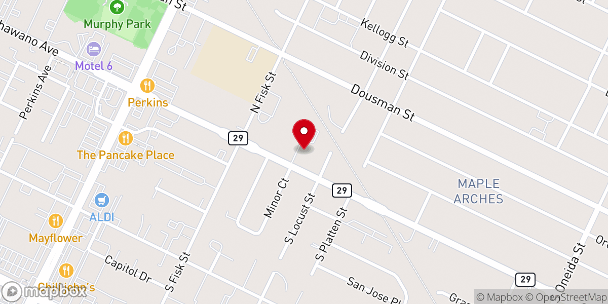 Map showing location of Green Bay Seventh-day Adventist Church