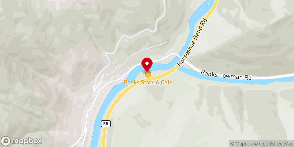 Map showing location of Bear Valley River Co