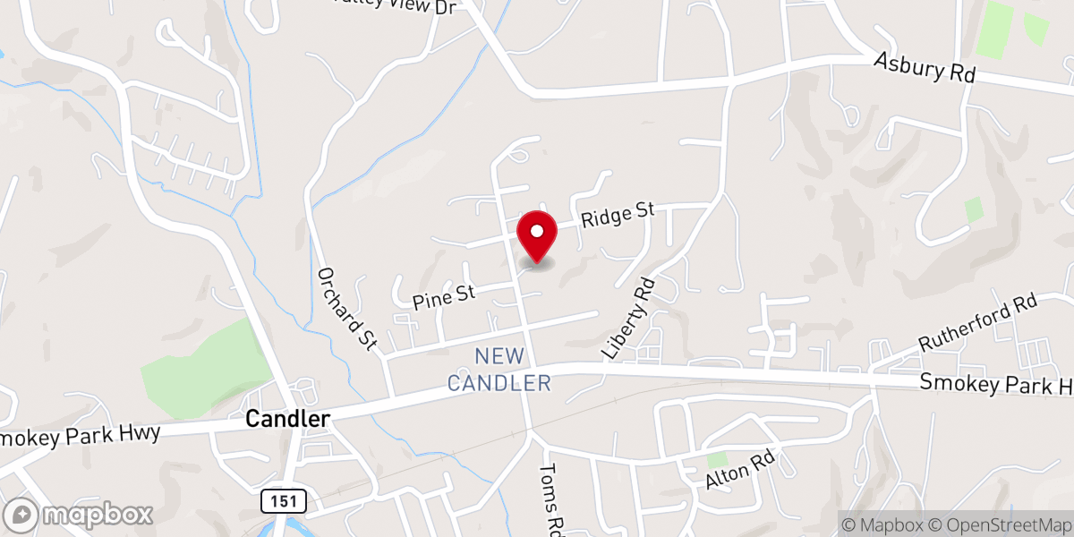 Map showing location of Ridgeway Church