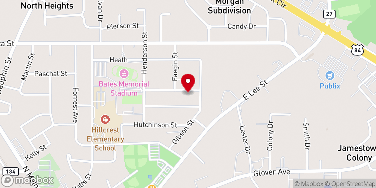 Map showing location of Fresh Hope Ministries of Enterprise