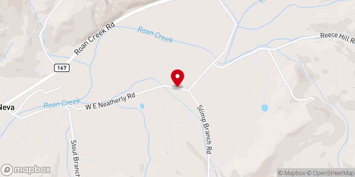 Map showing location of Community Church - Food Distribution Center